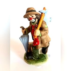 Emmett Kelly Jr. Miniature Porcelain Figurine by Flambro